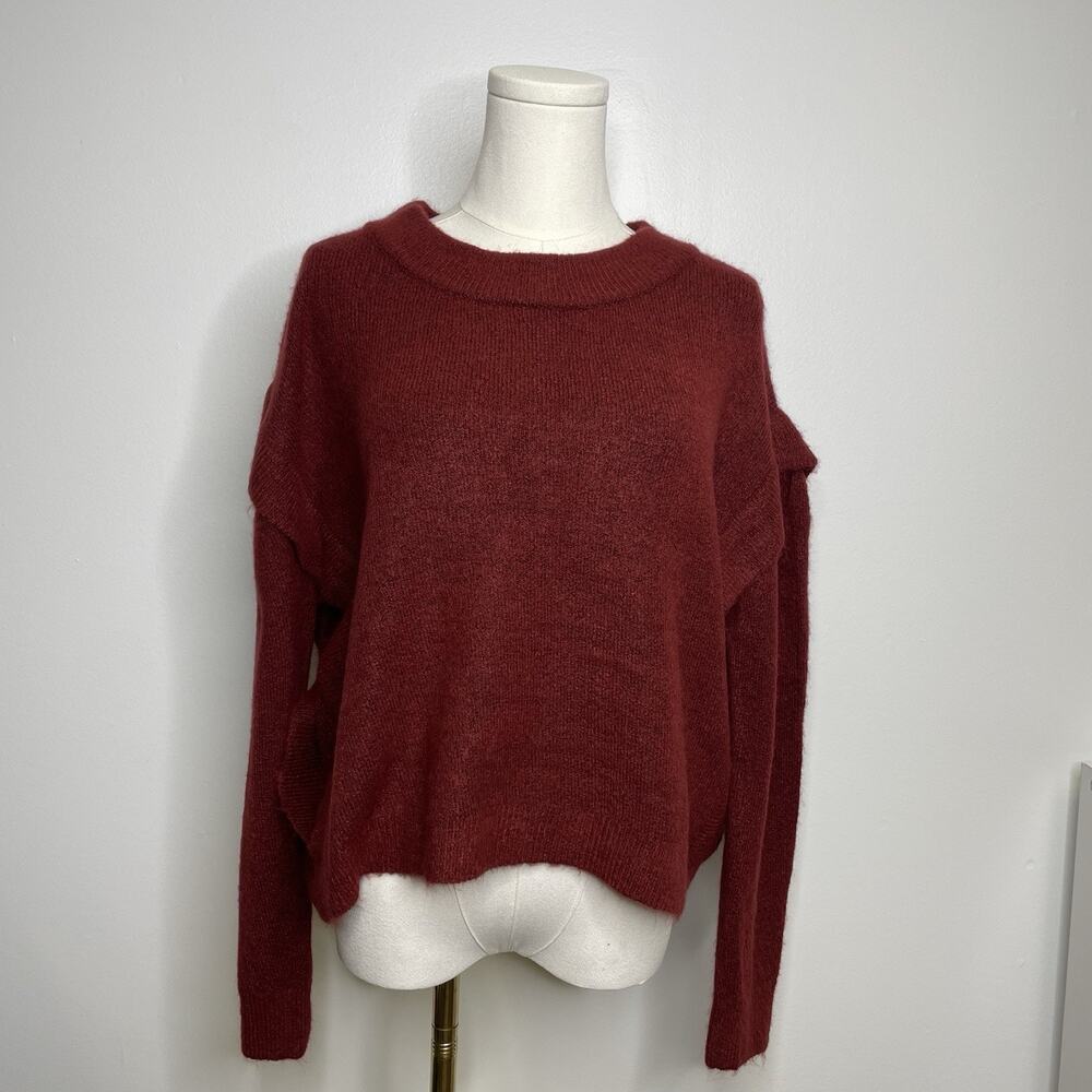 VIGOSS Women's Crew Neck Burgundy Sweater Size L - NWT!